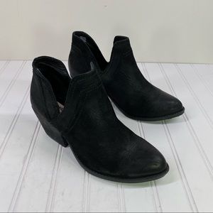 Steve Madden black suede ankle booties